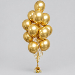 Фонтан из 13 золотых шаров